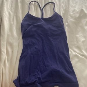 purple lululemon flow y tank top